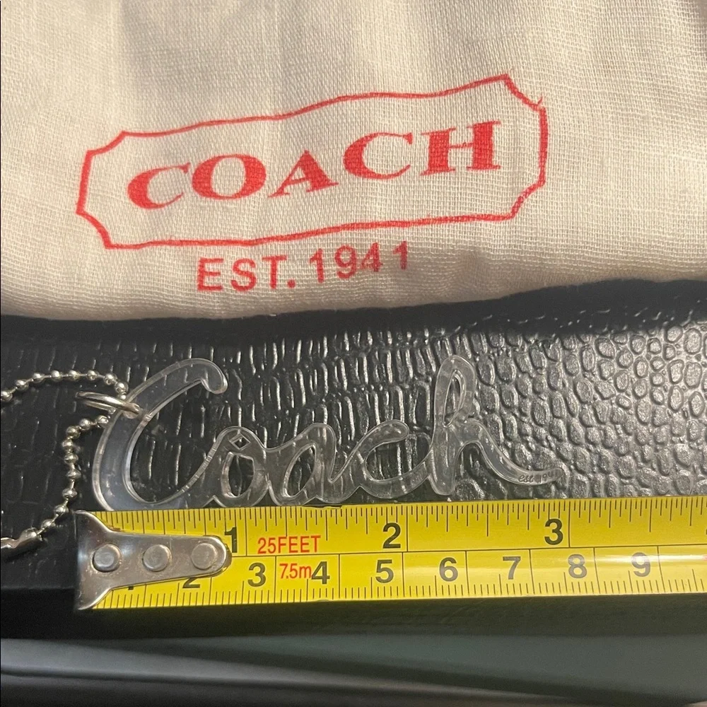 Coach Clear Script Keychain - Picture 4 of 4